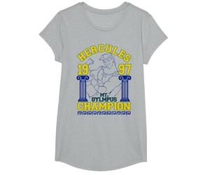 Disney Hercules 1997 Champion Graphic T-Shirt T-Shirt, Girls, Heather Grey, Large