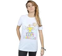 Disney Hercules Do You Even Lift? Cotton Boyfriend T-Shirt In White White XXXL