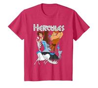 Disney Hercules Group Shot T-Shirt, Youth, Red Heather, 2T