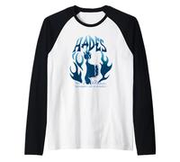 Disney Hercules Hades Everybody's Got A Weakness Blue Fire Raglan Baseball Tee