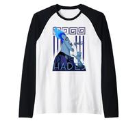 Disney Hercules Hades Geometric Portrait Raglan Baseball Tee
