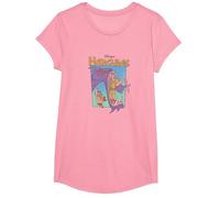 Disney Hercules Hydra Battle Retro T-Shirt, Girls, Pink, Medium