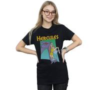 Disney Womens/Ladies Hercules Hydra Fight Cotton Boyfriend T-Shirt - Black - 3XL - Black