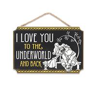 Disney Hercules Love You to the Underworld Hanging Wood Wall Decor