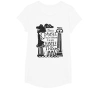 Disney Hercules Meg Damsel Retro Quote Poster T-Shirt, Girls, White, Large