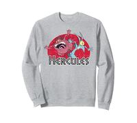 Disney Hercules Pain Panic Distressed Sweatshirt, Adult Unisex, Heather Grey, Small