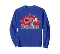 Disney Hercules Pain Panic Distressed Sweatshirt, Adult Unisex, Royal Blue, Small