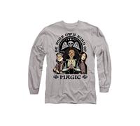 Disney Hocus Pocus 2 Be Your Own Kind Of Magic Becca, Izzy, Cassie Long Sleeve T-Shirt, Athletic Heather in Light Grey | Size: XL Disney Light Grey XL