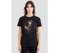 Hocus Pocus 2 Women's Winifred Sanderson Twist The Bones Spell Ladies T Shirt, Black, L
