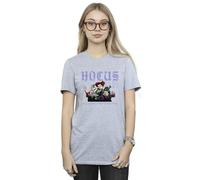 Disney Hocus Pocus Hallows Eve Cotton Boyfriend T-Shirt In Grey Grey 4XL