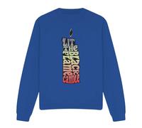 Disney Hocus Pocus Lit The Black Flame Candle Sweatshirt Royal | Size: XL Disney Royal XL