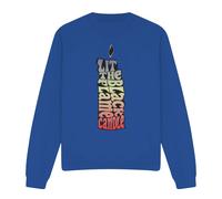 Disney Hocus Pocus Lit The Black Flame Candle Sweatshirt Royal | Size: Large Disney Royal L