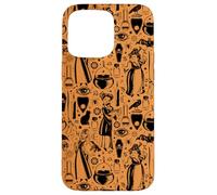Disney Hocus Pocus Sanderson Sister Print Orange Case for iPhone 15 Pro Max