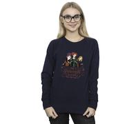 Disney Women's Hocus Pocus Sanderson Sister Sweatshirt in Navy | Size: 2XL Disney Navy 2XL