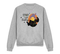 Disney Hocus Pocus Stop I Smell Children With Mary Sanderson Sweatshirt Light Grey | Size: 2XL Disney Light Grey 2XL