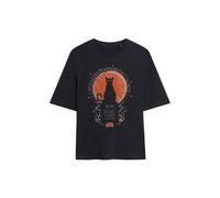 Disney Hocus Pocus Thackery Binx Shall Always Be With You Oversized T-Shirt, Black Black