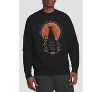 Disney Hocus Pocus Thackery Binx Shall Always Be With You Sweatshirt, Black | Size: Large Disney Black L