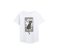 Disney Hocus Pocus Woodcut Thackery Binx Fashion T-Shirt, White White