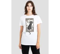 Disney Hocus Pocus Woodcut Thackery Binx T-Shirt, White White