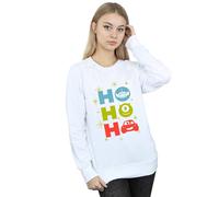 Disney Women's HOHOHO Sweatshirt in White | Size: 2XL Disney White 2XL