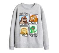 Disney Hoppers Pond Crew Photos Kids Sweatshirt, Athletic Heather, 7-8