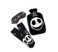 Disney The Nightmare Before Christmas Jack Skellington Black Hot Water Bottle with Eye Mask and Socks | Halloween & Christmas | Disney Merch