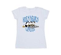 Disney Women's Huey Dewey Louie Reading Cotton T-Shirt in White | Size: Large Disney White L