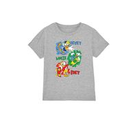 Disney Huey, Dewey & Louie Skateboard Ducks Kids T-Shirt, Athletic Heather in Light Grey | Size: 3-4 Years Disney Light Grey 3-4 Years
