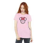 Disney I Do Crew Minnie Mouse Cotton Boyfriend T-Shirt In Baby Pink Baby Pink XXXL