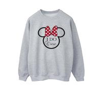 Disney I Do Crew Minnie Mouse Sweatshirt In Grey Grey 4XL