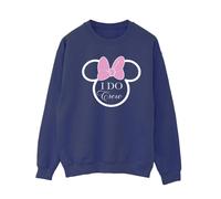 Disney I Do Crew Minnie Mouse Sweatshirt In Navy Navy M