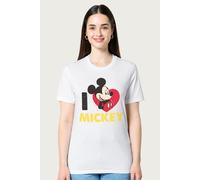 Disney I Heart Mickey Mouse Relaxed Fit T-Shirt Mickey Mouse White S