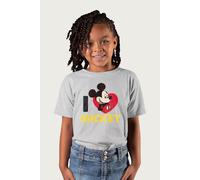 Disney I Heart Mickey Mouse T-Shirt in Mid Grey | Size: 12-13 Years Disney Mid Grey 12-13 Years
