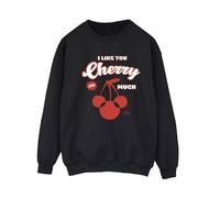 Disney I Like You Cherry Much Minnie Mouse Sweatshirt In Black Black M
