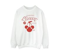 Disney Women's I Like You Cherry Much Minnie Mouse Sweatshirt in White | Size: Small Disney White S