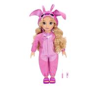 Disney ILY 4ever Angel 45cm / 18" Doll With Blonde Hair, Officially Licensed by Jakks Pacific, Includes Adorable Lilo & Stitch Inspired Pink Onesie with Ears, Slides & Toothbrush, Gift for Girls 6+