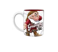 Disney I'm Grumpy Don't Bother Me 14oz Relief Ceramic Mug, Multicolored