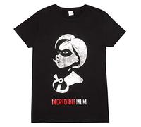 Disney Incredibles Elastigirl Foil Print Women's Boyfriend Fit T-Shirt Black XL