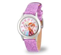Disney Infinity Kids' W002506 Frozen Elsa & Anna Analog Display Analog Quartz Purple Watch, Purple