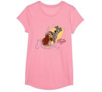 Disney Ink and Paint Lady and the Tramp 1955 T-Shirt, Girls, Pink, Small