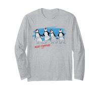 Disney Ink and Paint Penguin Waiters from Mary Poppins 1964 Long Sleeve T-Shirt