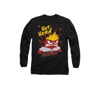 Disney Inside Out 2 Anger Long Sleeve T-Shirt, Black | Size: Medium Disney Black M