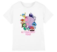 Disney Inside Out 2 Be Your Best You Girls T Shirt, White, 9-11 Years