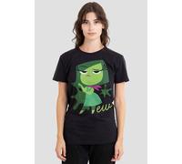 Disney Women's Inside Out 2 Disgust T-Shirt, Black | Size: Small Disney Black S