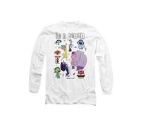 Disney Inside Out 2 In A Mood Long Sleeve T-Shirt, White | Size: Medium Disney White M