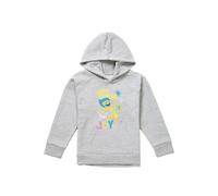 Disney Inside Out 2 Joy Think Positive Youth Kids Pull-Over Hoodie, Athletic Heather in Grey | Size: 5-6 Years Disney Grey 5-6 Years