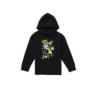 Disney Inside Out 2 Joy Think Positive Youth Kids Pull-Over Hoodie, Black | Size: 9-11 Years Disney Black 9-11 Years