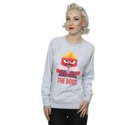 Disney Inside Out Anger The Boss Sweatshirt In Grey Grey XXL