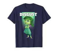 Disney Inside Out Disgust Portrait Graphic Tee T-Shirt, Men, Navy Blue, X-Large