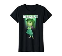 Disney Inside Out Disgust Portrait Graphic Tee T-Shirt, Women, Black, Large